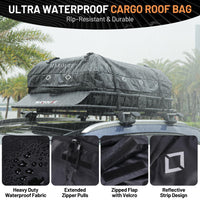 Garvee 51"x36" Universal Rooftop Cargo Carrier Basket – 200lbs Capacity Luggage Rack with Cargo Bag for SUV, Truck & Car