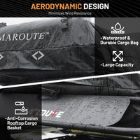 Garvee 51"x36" Universal Rooftop Cargo Carrier Basket – 200lbs Capacity Luggage Rack with Cargo Bag for SUV, Truck & Car