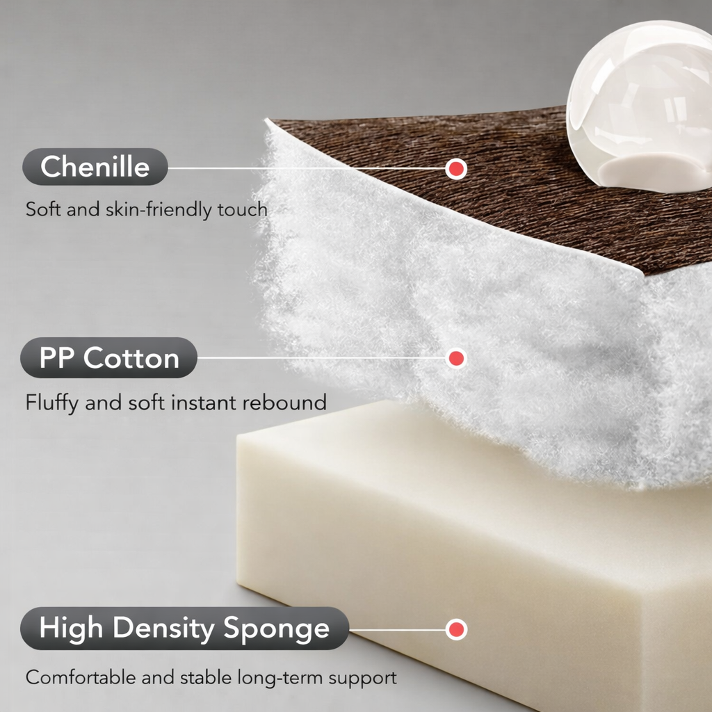 Garvee Rocking Recliner Chair, 360° Swivel Rocker Chair for Living Room, Upholstered Fabric Nursery Chair with Side Pockets for Small Spaces, q235 Steel Frame Lazy Boy Recliner Single Sofa, Brown