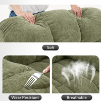 Garvee Rocking Recliner Chair, 360° Swivel Rocker Chair for Living Room, Upholstered Fabric Nursery Chair with Side Pockets for Small Spaces, q235 Steel Frame Lazy Boy Recliner Single Sofa, Green