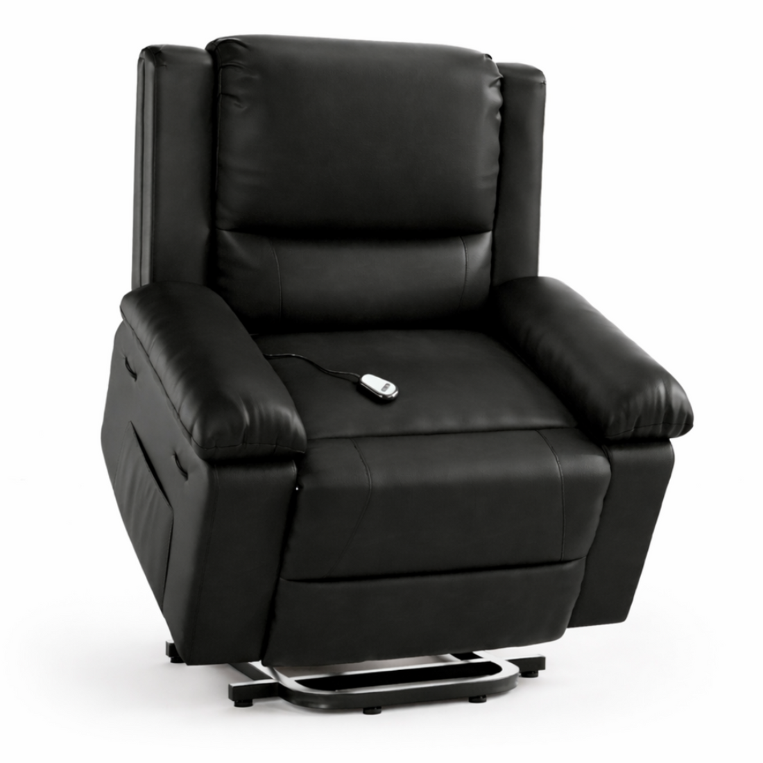 Garvee PU Leather Power Lift Recliner Chair with Massage and Heat, 8-Point Vibration, Adjustable Back and Leg Support, Electric Lift Chair Designed for Mobility Aid Elderly Relaxation, Black