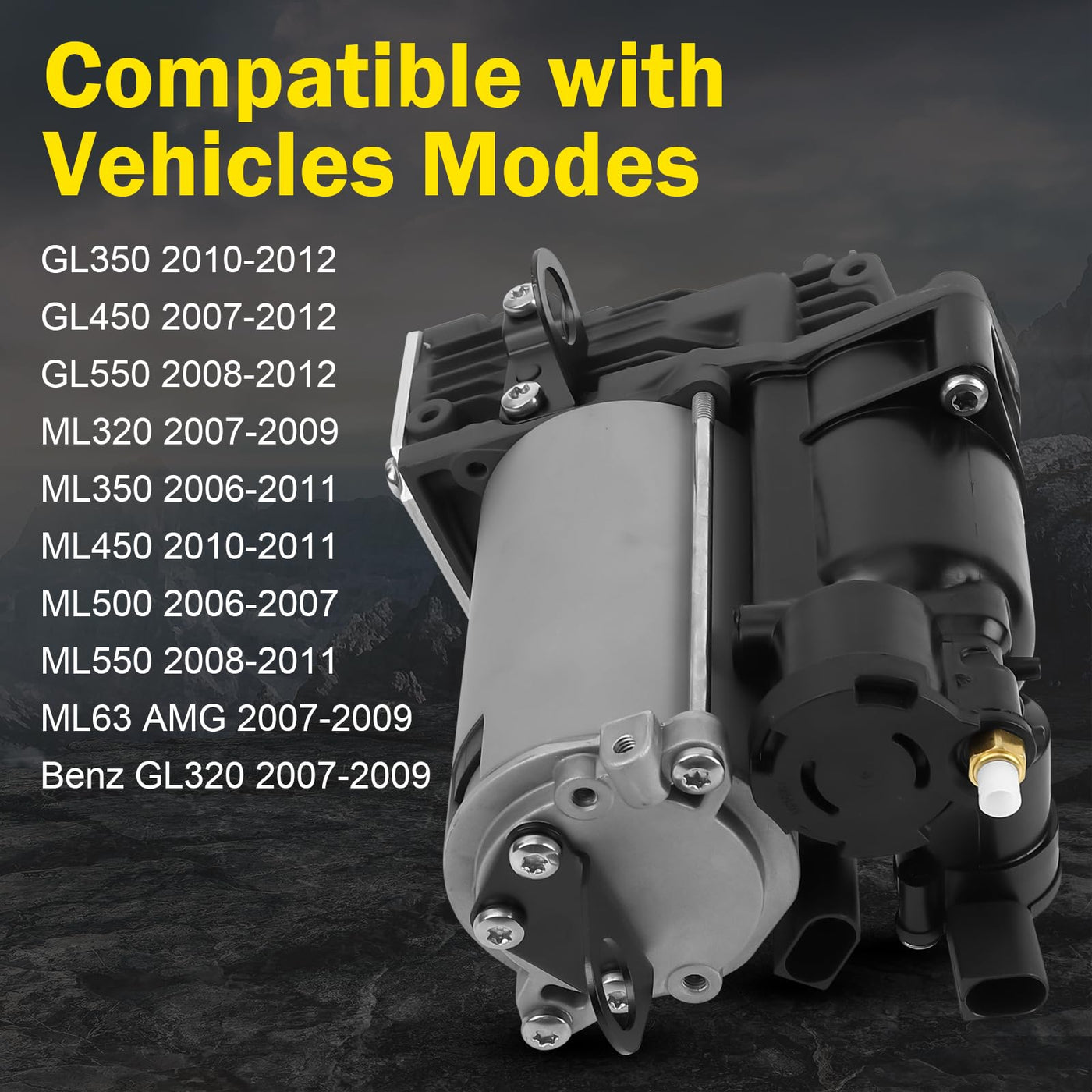 GARVEE 1643201204 Air Suspension Compressor Air Pump Kit compatible for GL/ML