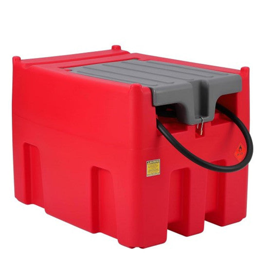 Portable Diesel Tank, 116 Gallon Fuel Tank with 12V Electric Fuel Transfer Pump, 10 GPM Diesel Transfer Tank with Auto Fueling Nozzle & 360° Swivel Connector with 13.1ft Hose