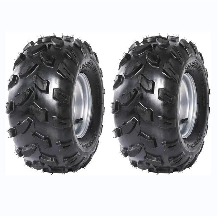 18X7-8 ATV Tires, 4PR All Terrain 18X7-8 TL QD109 ATV UTV Trail Sand Mud Off-Road Tires (Pack of 2, Tubeless)