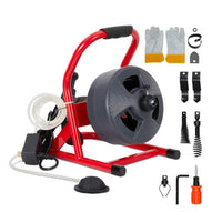 Garvee 50Ft x 5/16 Inch Drain Cleaner Machine, Electric Drain Auger Professional for 3/4 to 3 Inch Pipes