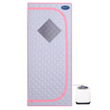 Garvee Portable Home Personal Spa Remote Controller Folding Chair Adjustable Gears Indoor Fast Heating Full Body Tent Grey