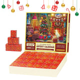 Garvee Christmas Advent Calendar Jigsaw Puzzles 24 Days Xmas Countdown Calendar 1008 Pcs Christmas Puzzle Family Game For Kids Xmas Gifts C - C