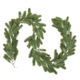 Garvee 200cm Christmas Garlands Artificial Faux Greenery Garland Wall Hanging Simulated Vines for Wedding Backdrop Arch Wall Decor Pine Needle(Pure Green) - Pine Needle Rattan (Pure Green)