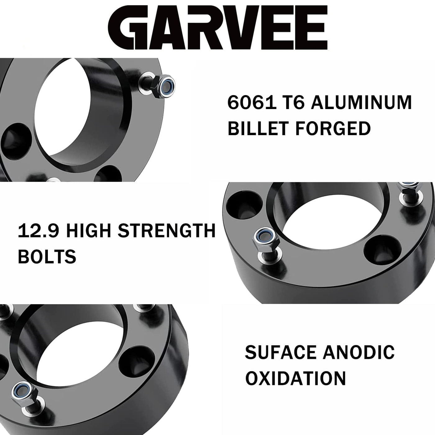 GARVEE 2.5 inch Ram 1500 Front Leveling Kits Front Strut Spacers Lift Kit for 2006-2021 Ram 1500 4WD
