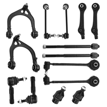 14pc Front Suspension & Steering Kit for Upper Control Arms