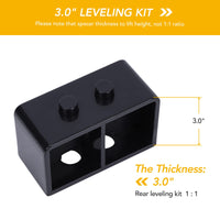 3 Inch F150 Leveling Lift Kit, Rear Blocks & U-bolts Set