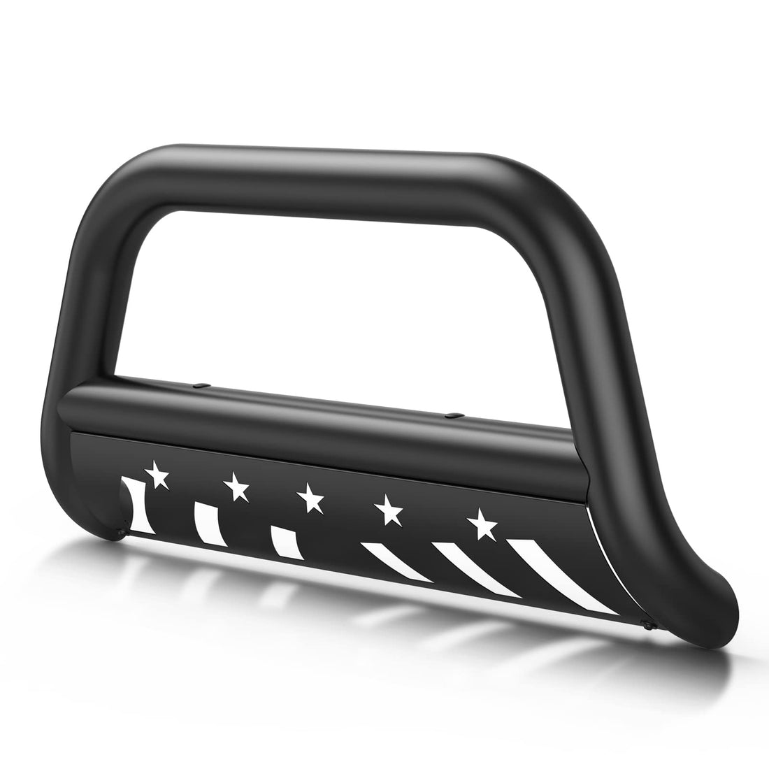 Bull Bar Front Grille Brush Push Bumper Guard With Skid Plate Compatible For 2004-2022 F-150