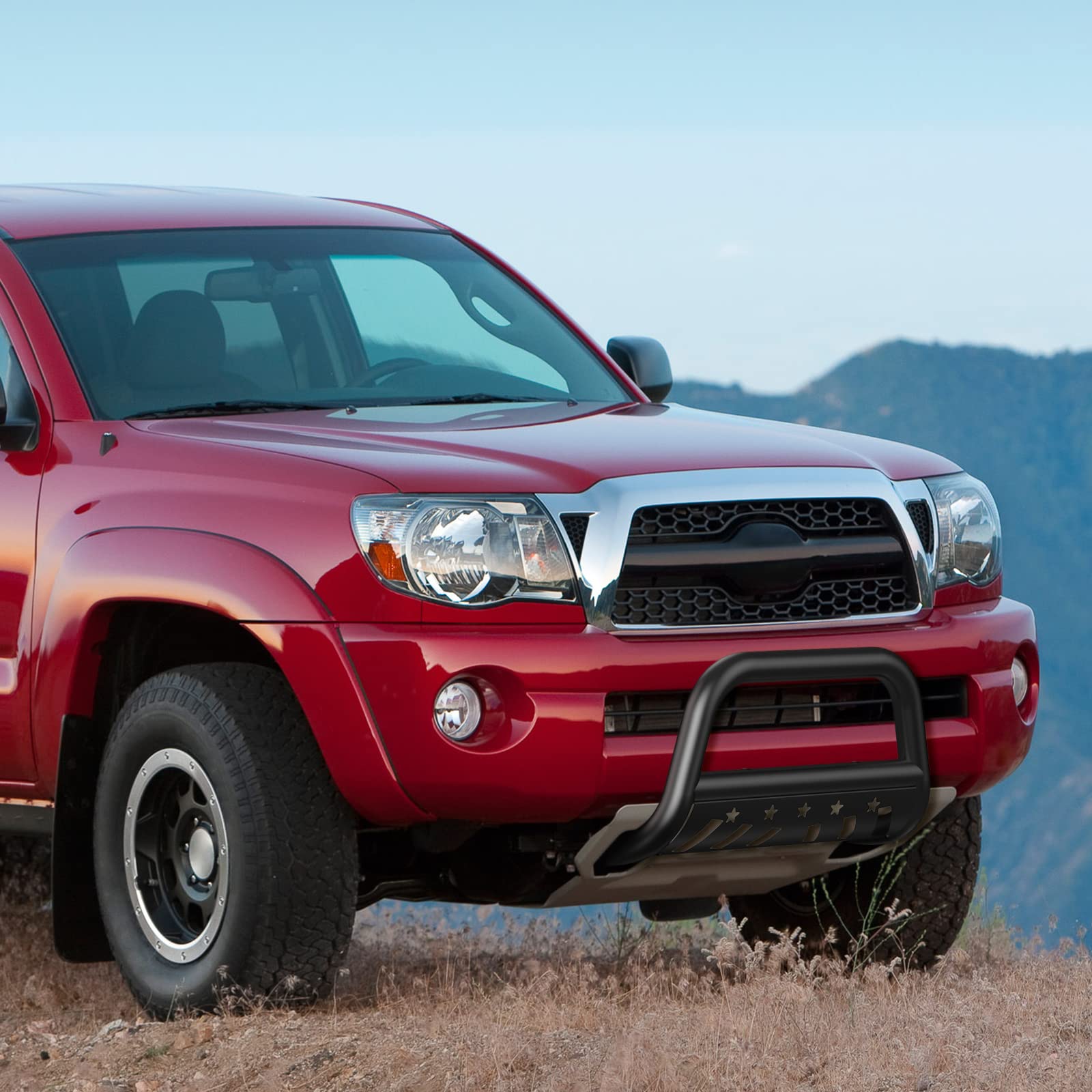 2005-2015 Tacoma Bull Bar with Skid Plate, Front Bumper Guard