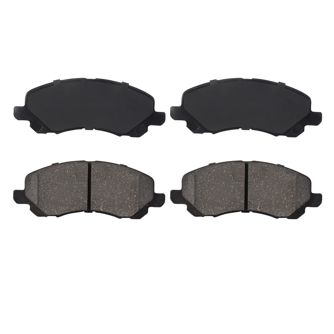 4Pcs Premium Ceramic Front Disc Brake Pads Set With Steel Hardware Kits Replacement
