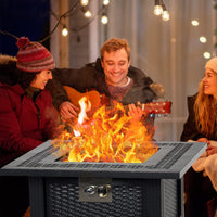 28 Inch Propane Fire Pit Table 50000BTU Rectangle Fire Table - GARVEE