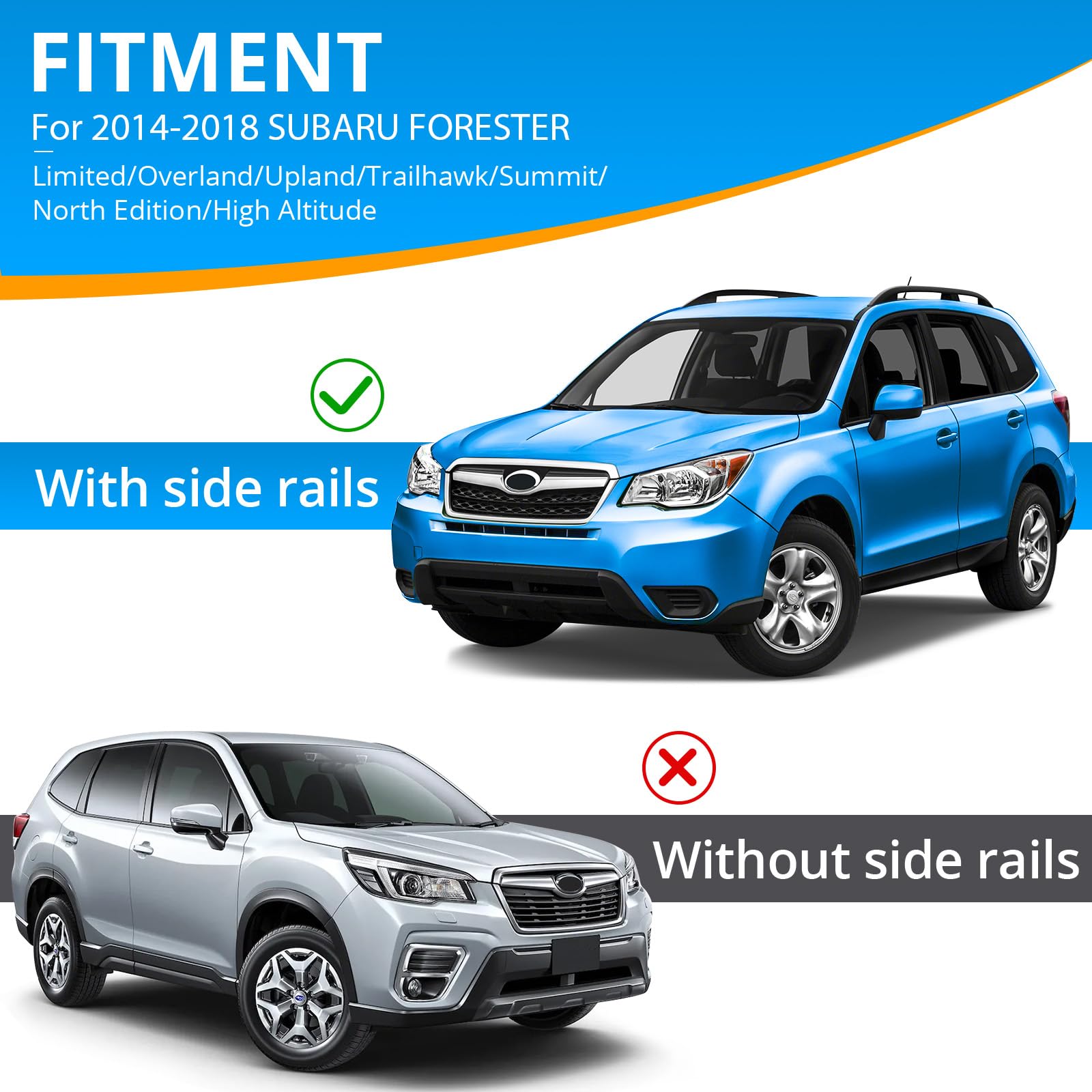 Roof Rack Cross Bar Fit For 2014-2018 Subaru Forester,Heavy Duty