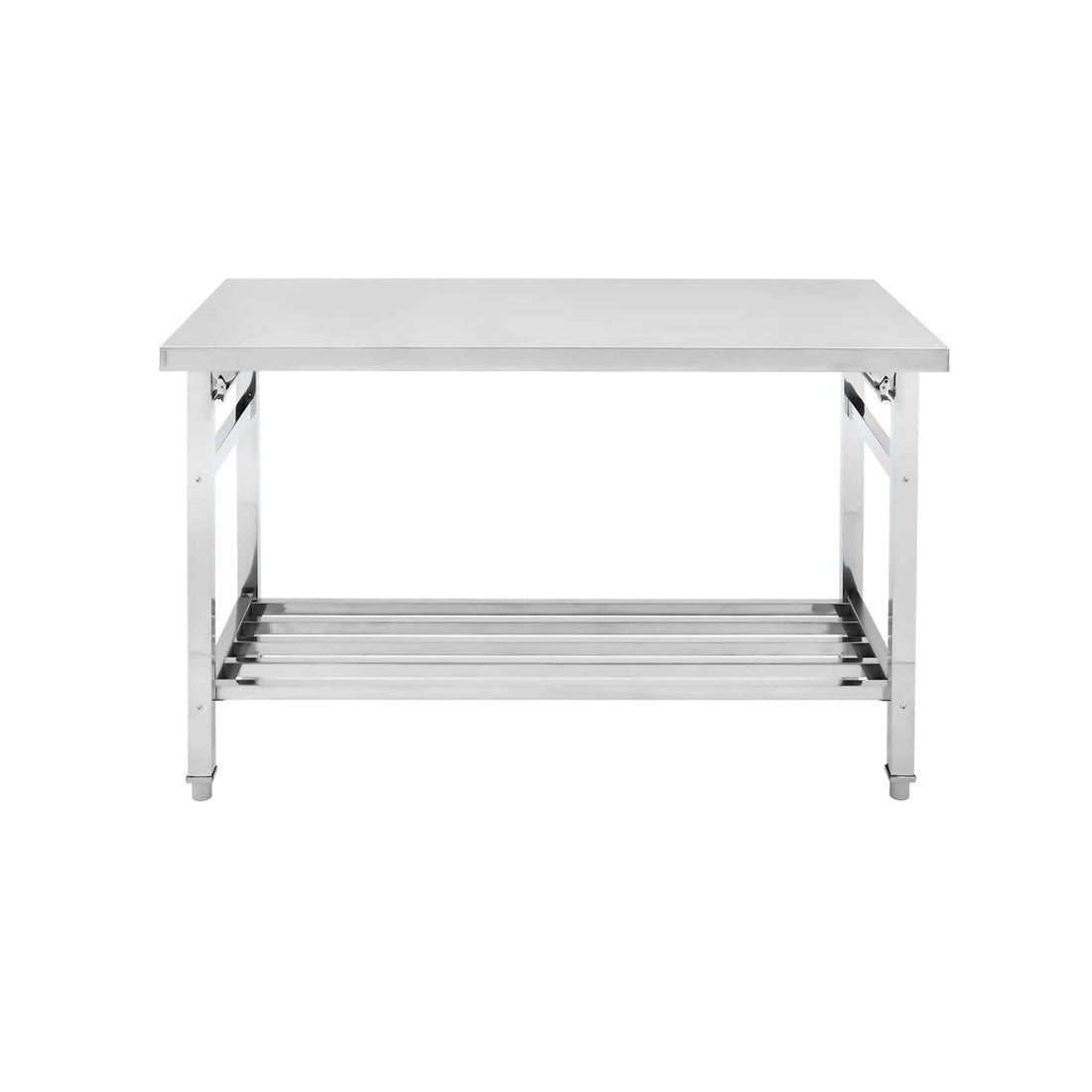 GARVEE Stainless Steel Prep Table 48 x 24 Inch NSF Commercial Heavy Duty Stainless Steel Work Folding Table