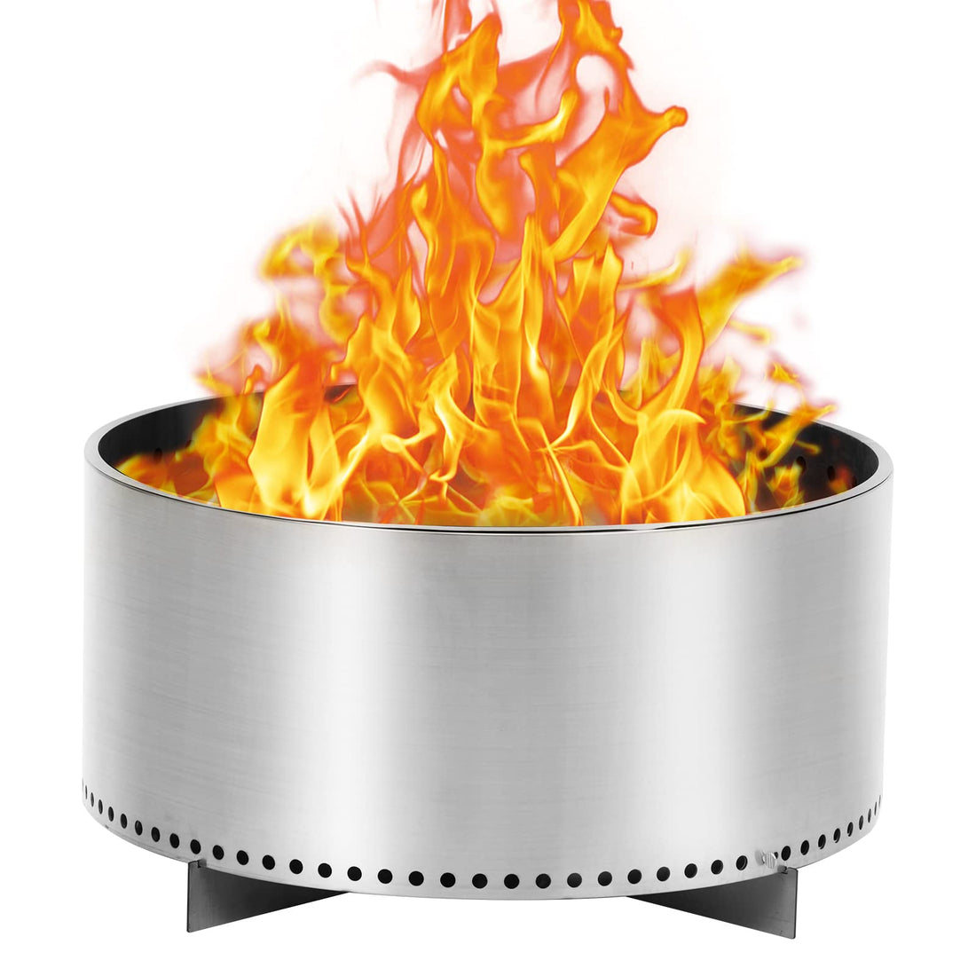 27 Inch Stainless Steel Smokeless Fire Pit for Camping