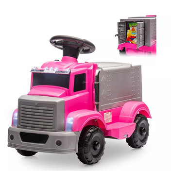 Garvee Ride - P Series: 6V Ride On Truck Toy for Kids Ages 3+ | Electric Dump Truck with Rechargeable Battery, Music & Storage | Indoor/Outdoor 4-Wheeler with Treaded Tires | Ergonomic Seat & Rubber Handle (4.5Ah)