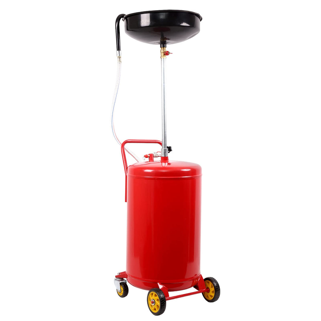 20 Gal Upright Portable Oil Lift Drain with Pan & Funnel