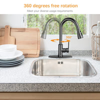 Modern Kitchen Faucet with Pull-Down Sprayer, Perfect for Home
