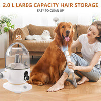 5-in-1 Pet Grooming Kit, Low Noise Vacuum, 2L Dust Cup