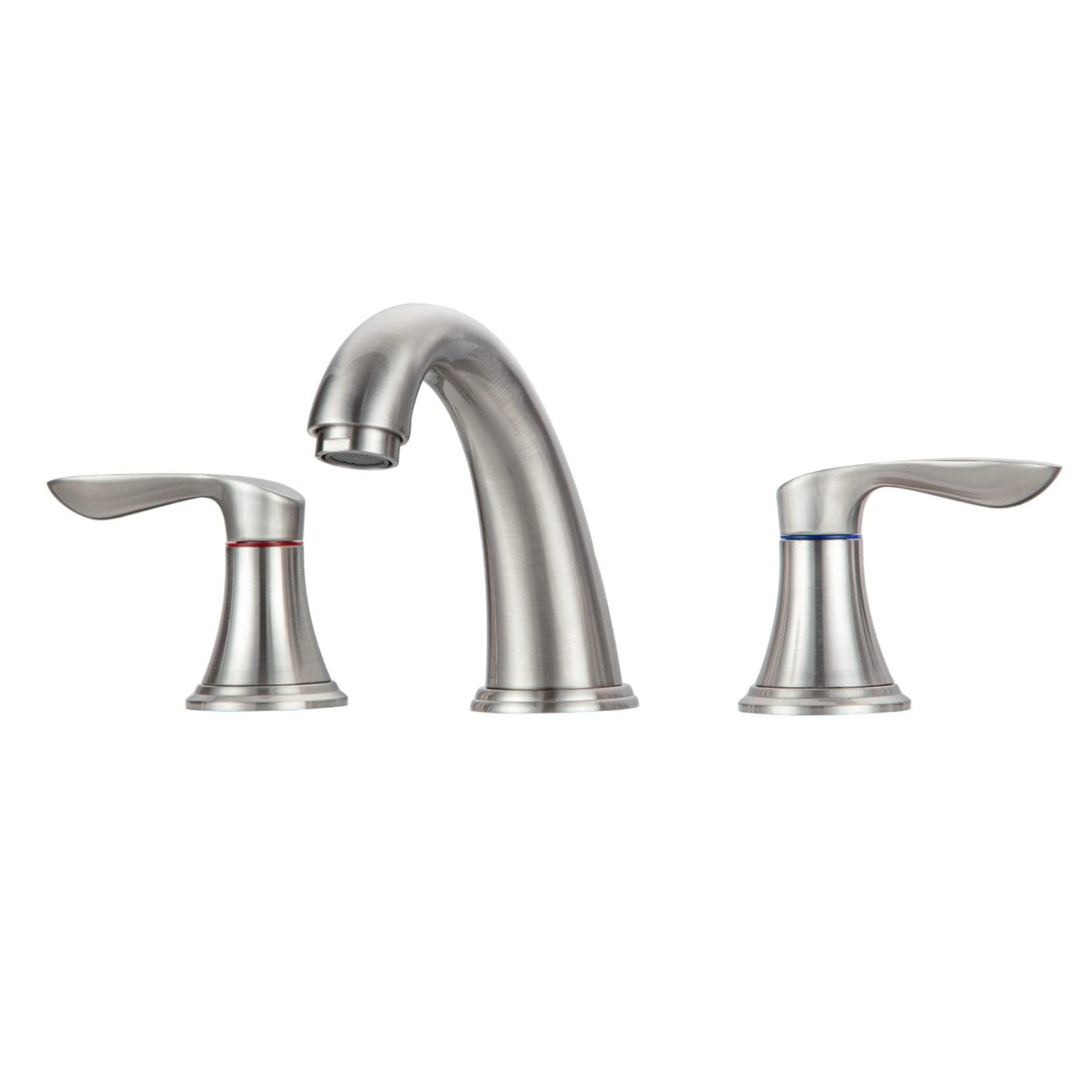 8 Inch Grey Faucet for 3 Hole Sink, Bathroom Widespread Use