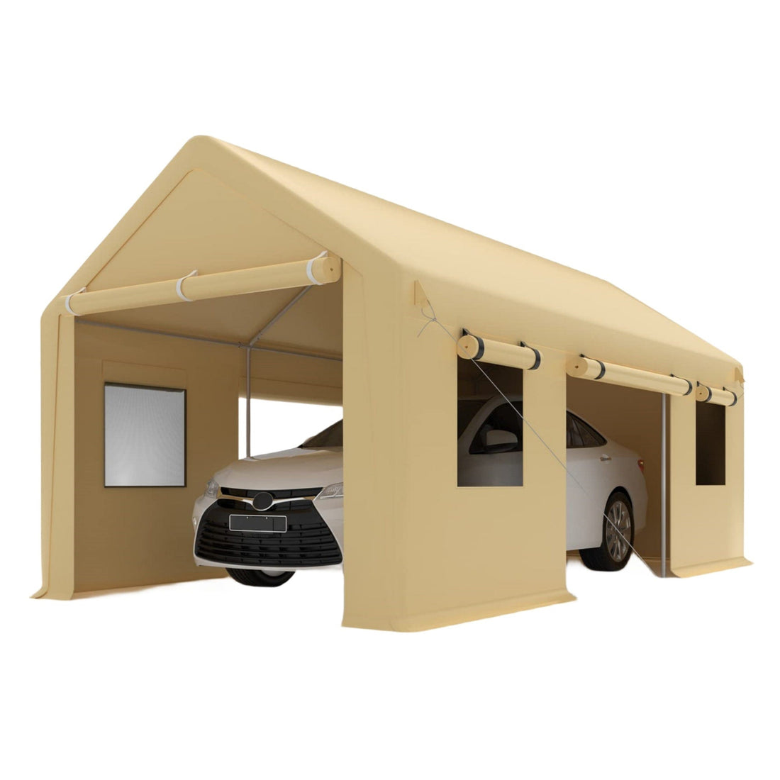 Carport 10x20ft Portable Garage Heavy Duty Carport Canopy