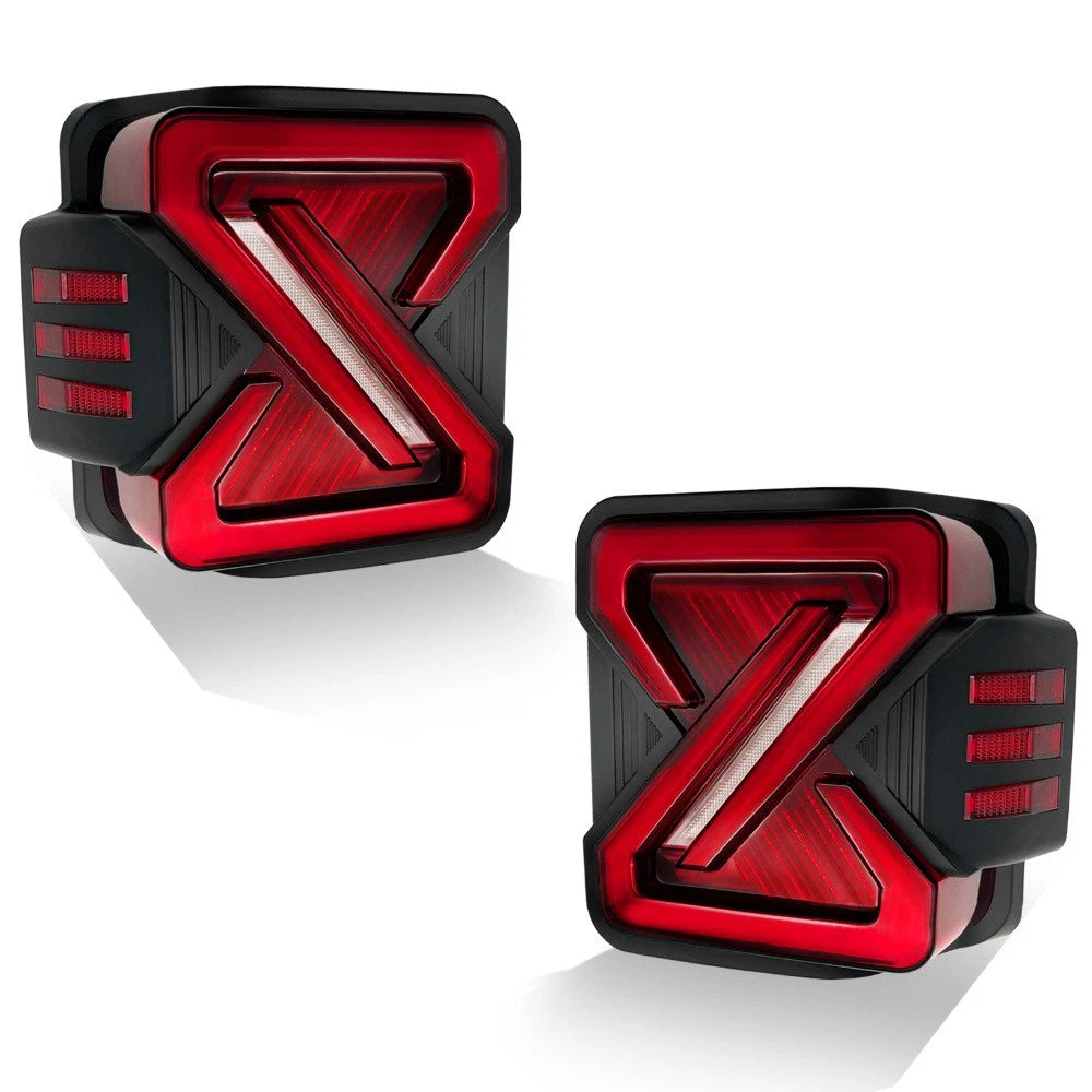Garvee LED Tail Lights For 07-2018 Jeep Wrangler JK JKU Sport/Sahara/Rubicon Turn Signa