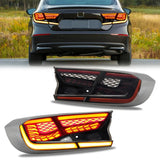 Garvee LED Tail Lights For 2018-2022 Honda Accord 10th Gen Sedan w/ Starting Animated