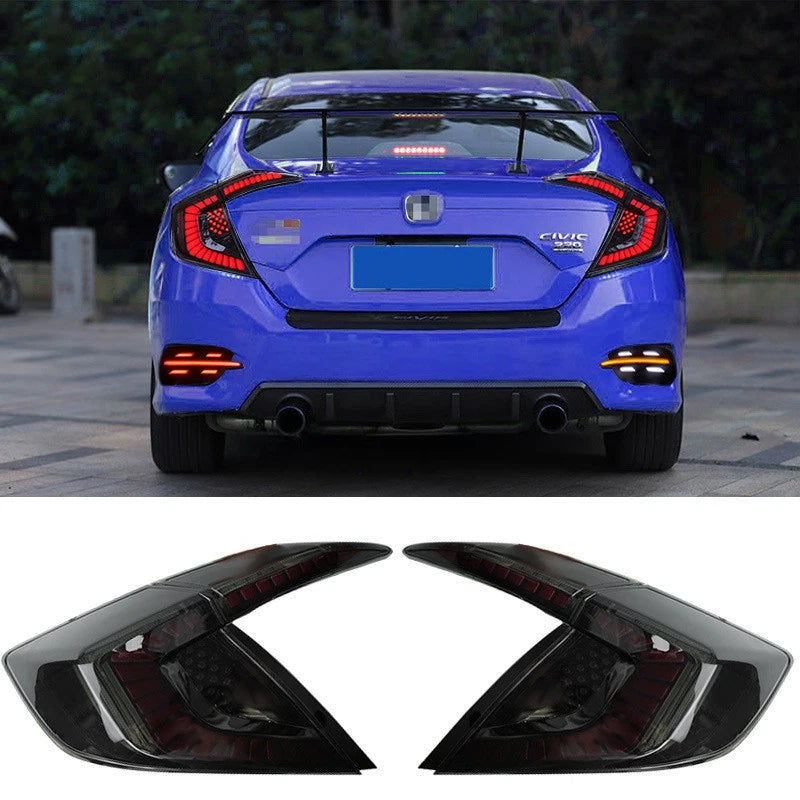 Garvee LED Tail Lights for Honda Civic 2016-2021 10th Gen Sedan Rear Lamps Assembly US