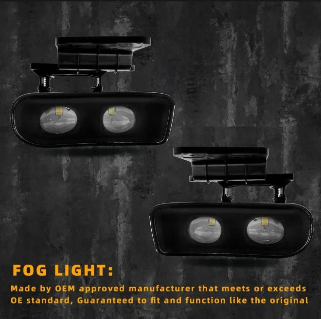 Garvee LED Fog Lights For 1999-2002 Chevy Silverado 2000-2006 Suburban Tahoe Front Lamp