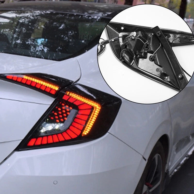 Garvee LED Tail Lights for Honda Civic 2016-2021 10th Gen Sedan Rear Lamps Assembly US