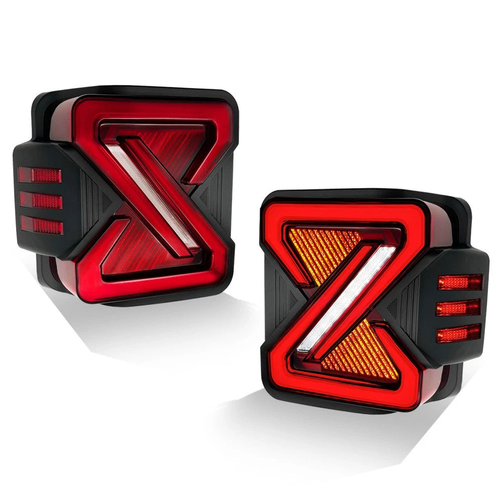 Garvee LED Tail Lights For 07-2018 Jeep Wrangler JK JKU Sport/Sahara/Rubicon Turn Signa