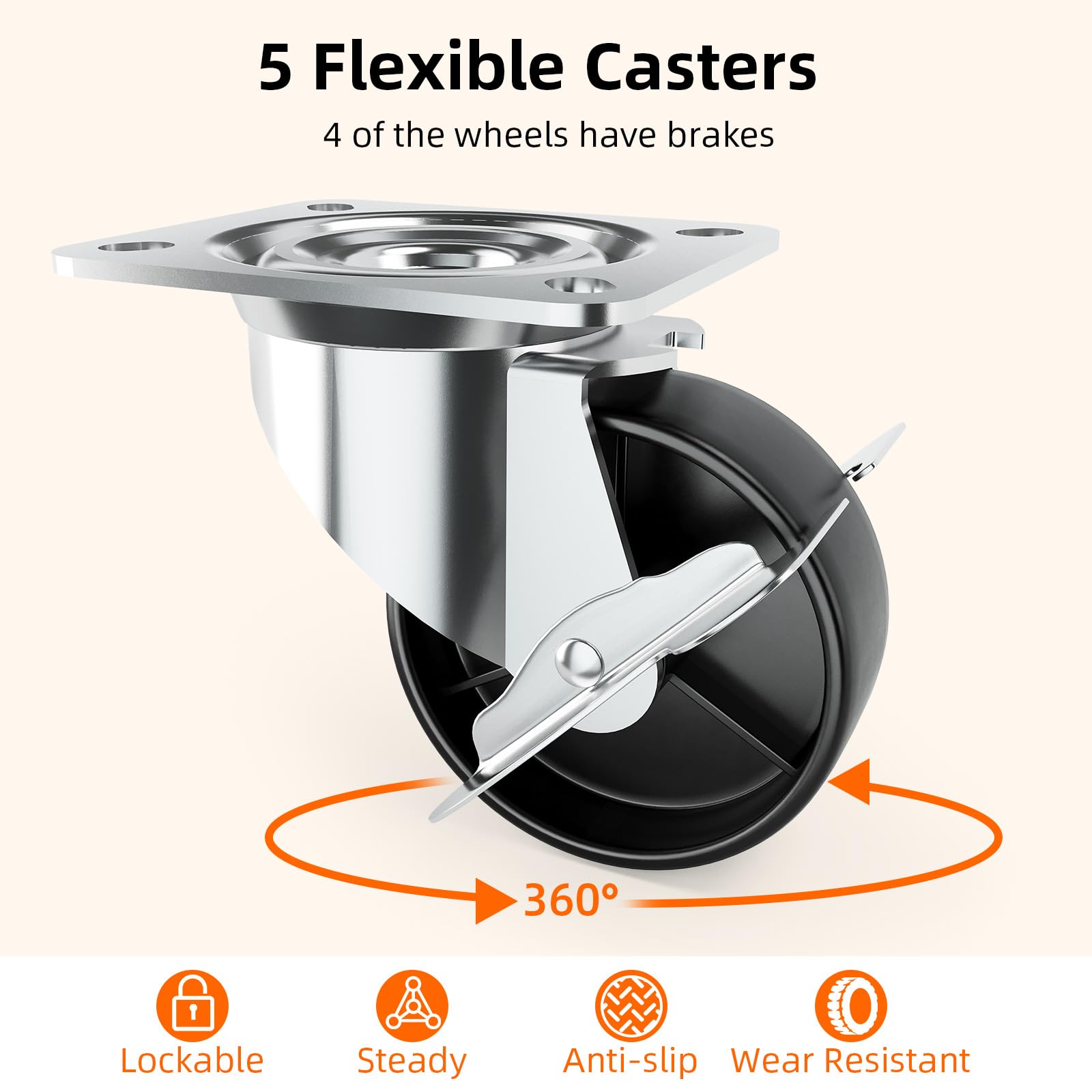 Garvee 43.12'' Wide Wood Top Kitchen Island Table with 2 Door Cabinets 2 Storage Drawers, Spice Rack Towel Rack, Wine Rack Kitchen Push Table with Folding Leaf Roller