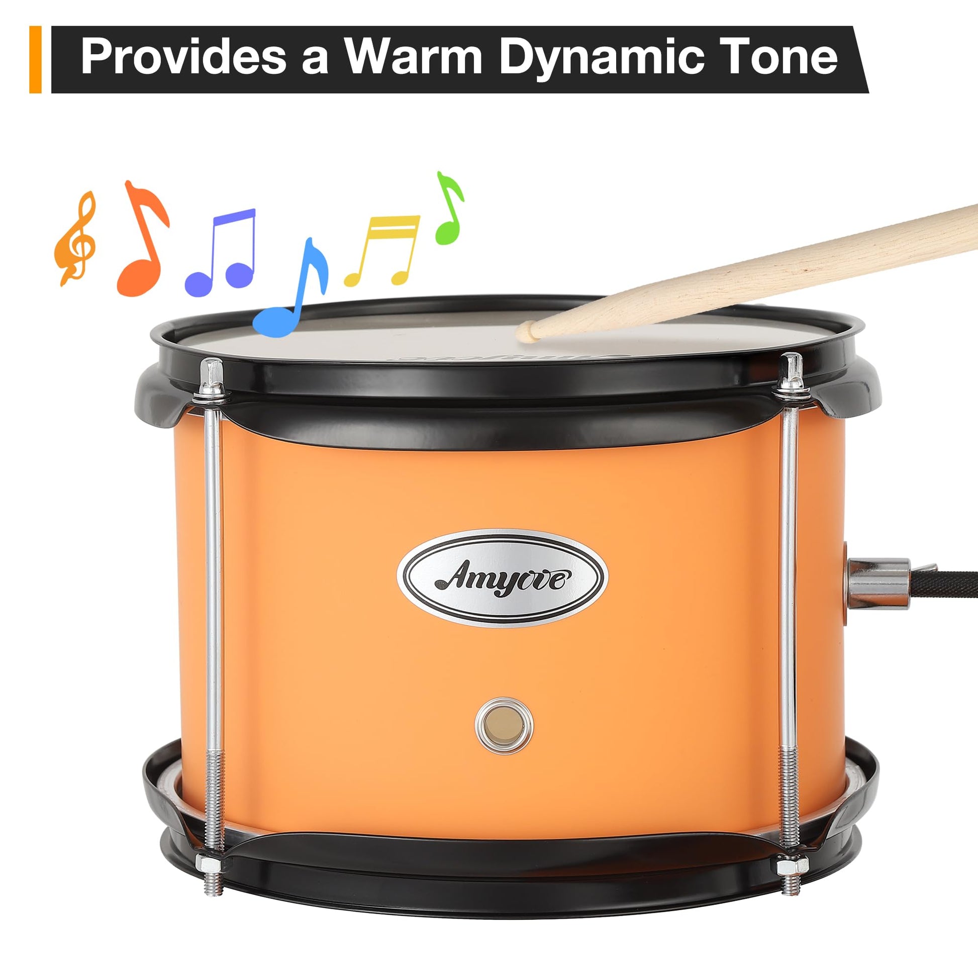 Garvee Drum Set for Beginners, 3-Piece Drum Set, Kids Drum Set with Bass Drum, 8" Suspended Cymbal, Stool, Drumsticks, Pedal