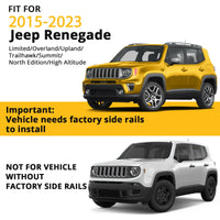 Car Roof Rack Cross Bars for 2015-2023 Jeep Renegade, Steel
