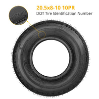 20.5x8.0-10 Trailer Tires 20.5x8x10 Tire Load Range E 10PR