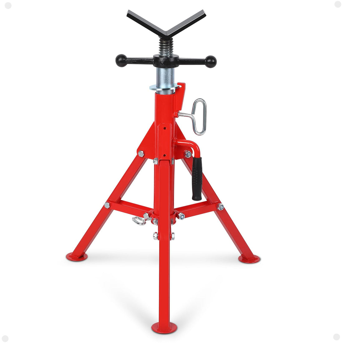 28-52" V Head Pipe Stand, 2500 LB Capacity for Pipefitters