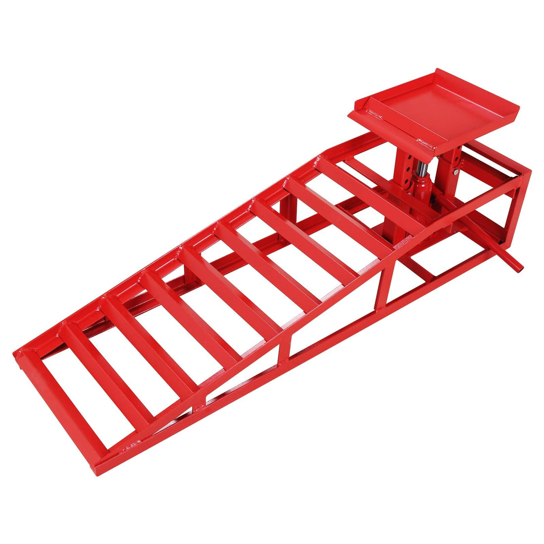 5T 10000lbs Hydraulic Auto Service Ramps, 1 Pack, Garage Red