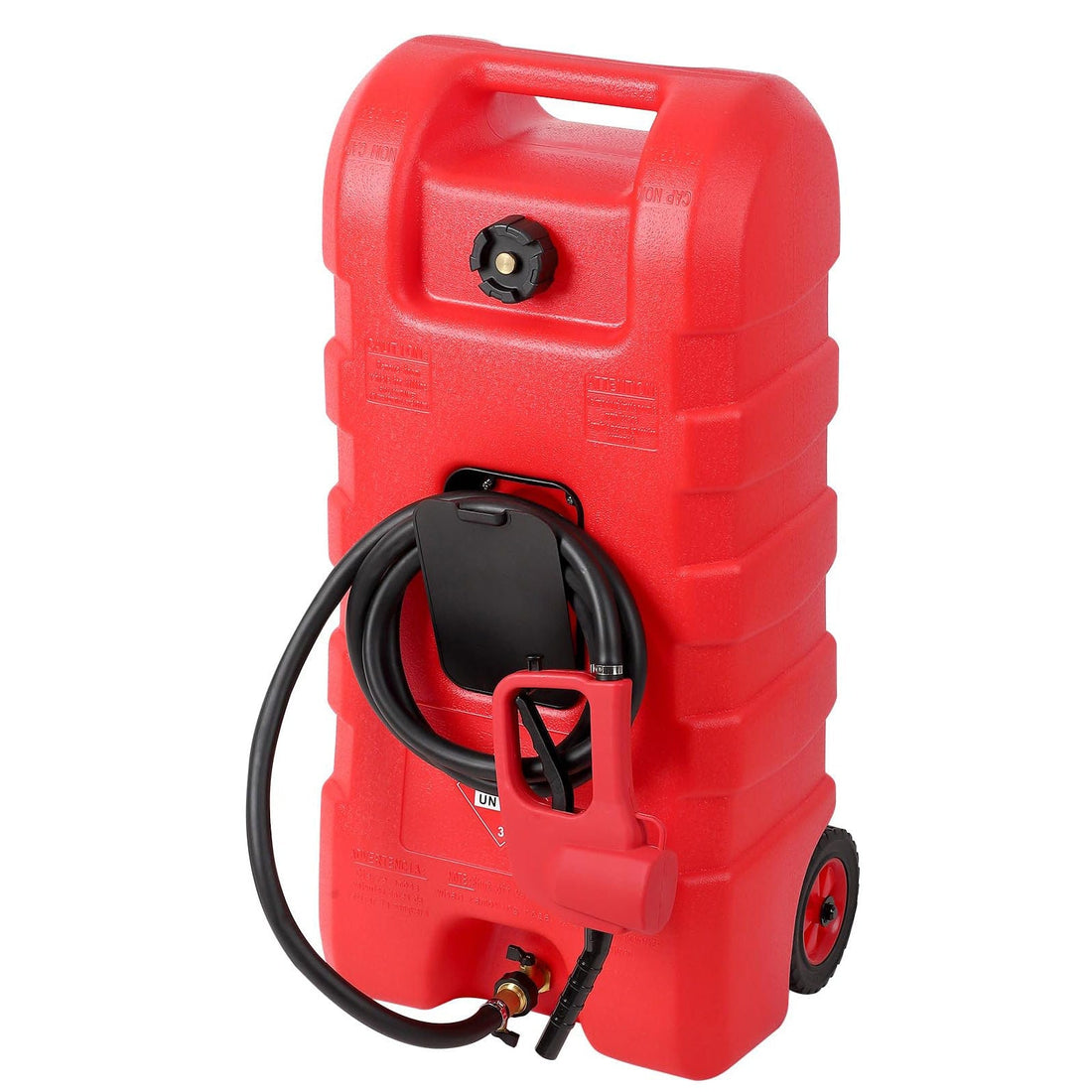 15 Gal Portable Fuel Caddy w/ LE Pump for Cars, Mowers, ATVs