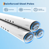 Garvee 10'×20' Heavy-Duty Carport Canopy - 180G Waterproof PE Cover & 0.8mm Steel Frame, Portable Garage Shelter for Full-Size Trucks, Boats, SUVs, Gray