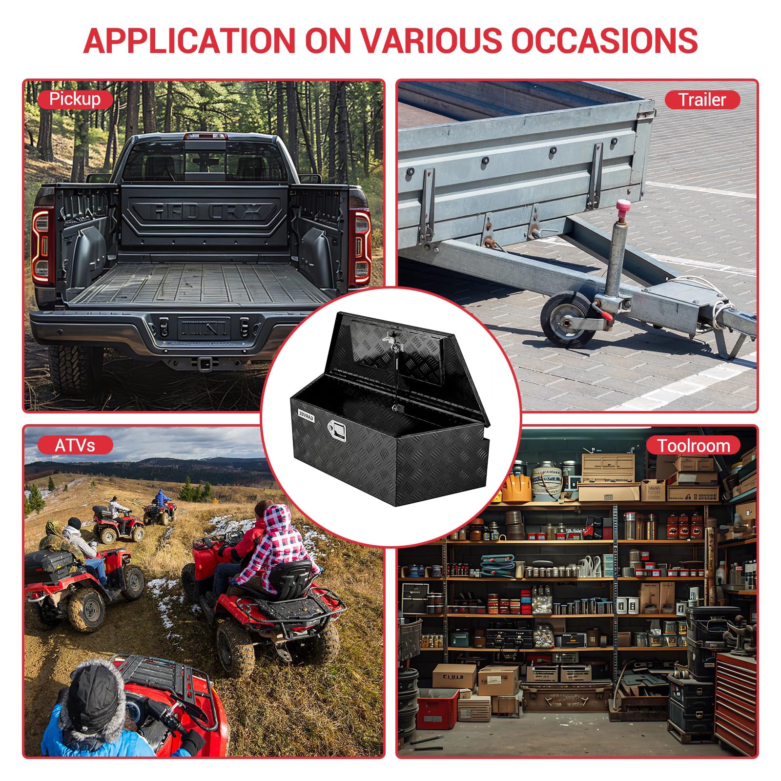 Truck Tool Box with 39 inch, 1 item, Dustproof, Waterproof | GARVEE