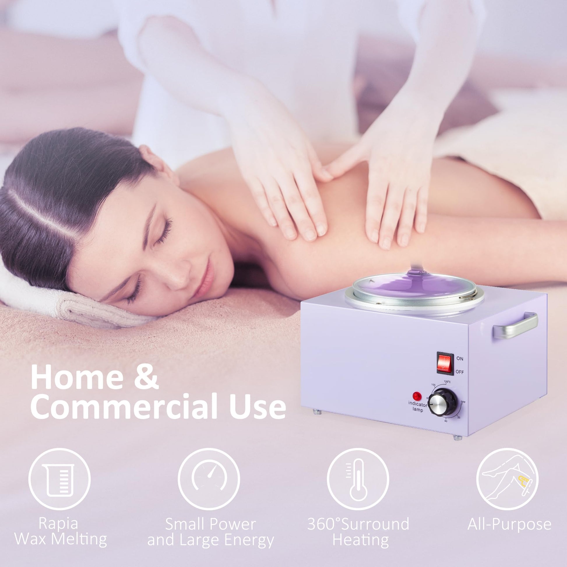 3L Quick Melt Wax Warmer Professional for Hair Removal in 15Min