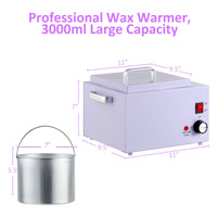 3L Quick Melt Wax Warmer Professional for Hair Removal in 15Min