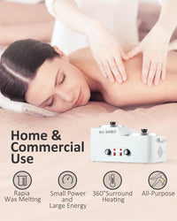 6L Professional Wax Warmer, 15-Min Melting for Hair Removal
