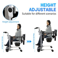 Garvee Heavy Duty Electric Patient Lift Chair Hoyer-Compatible Transfer Quiet & Electric Adjust suit for Home Hospital Nursing Use
