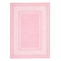Garvee Area Rug 6x9, No Slip Washable Pink Checkered Pattern Rug for Living Room Bedroom Dining Room, Low-Pile Design