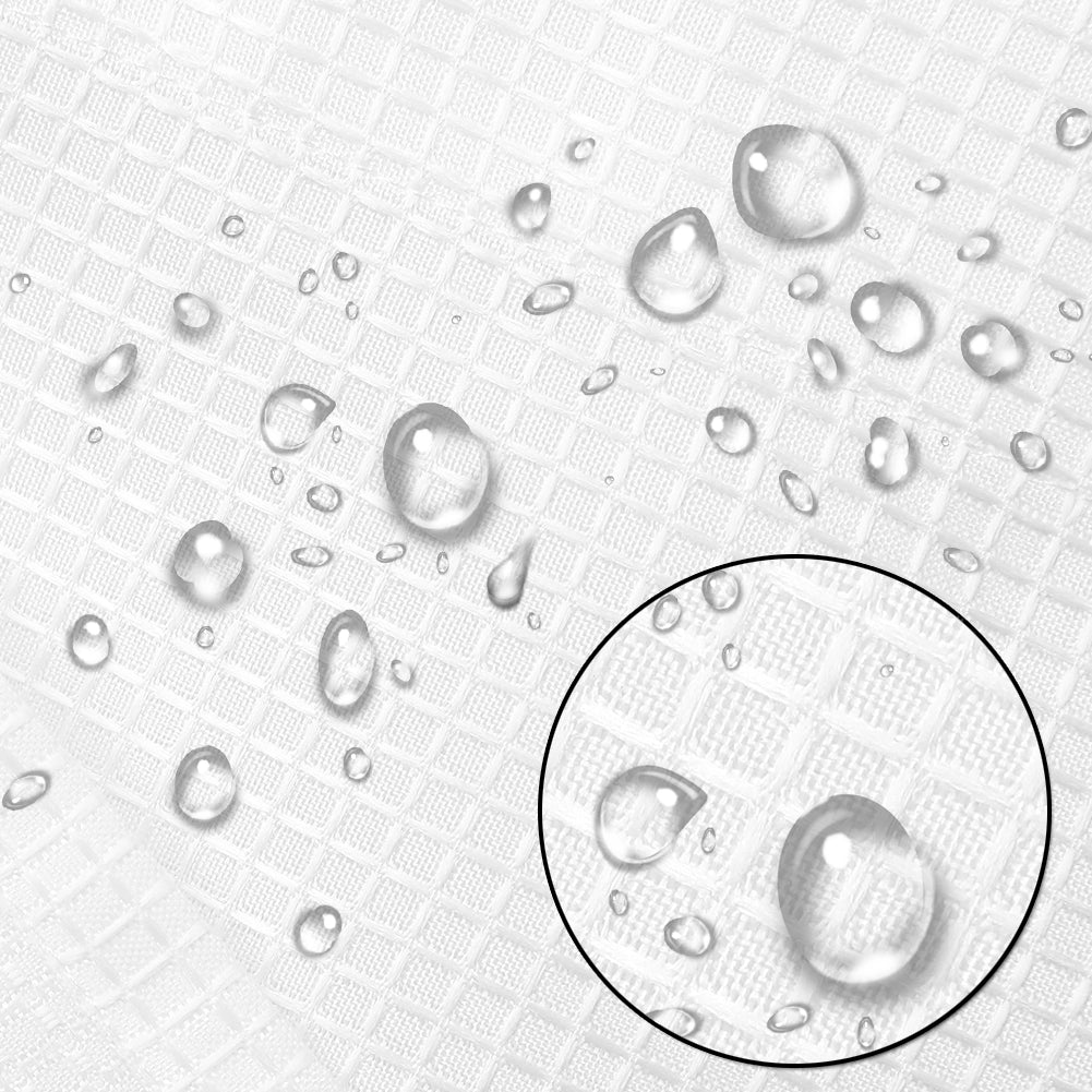 Garvee White Curtain Valances,Draperies Curtains for Cafe,Bathroom & Kitchen or Kids Bedroom Rod Pocket Short Window Curtains (1 Panels, 15 Inch Wide by 60 Inch Long)