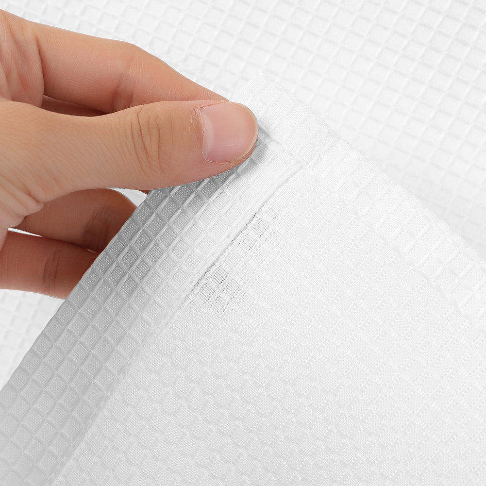 Garvee White Curtain Valances,Draperies Curtains for Cafe,Bathroom & Kitchen or Kids Bedroom Rod Pocket Short Window Curtains (1 Panels, 15 Inch Wide by 60 Inch Long)